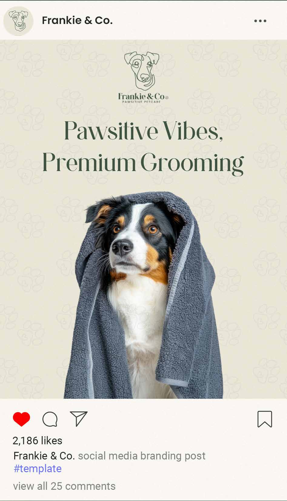 Dog enjoying grooming