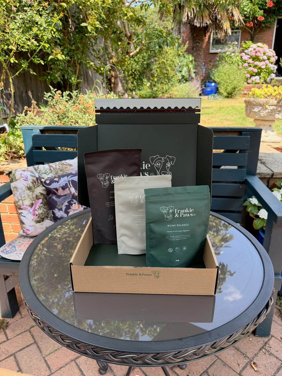 The Complete Wellness Collection presented in a Frankie & Paws gift box