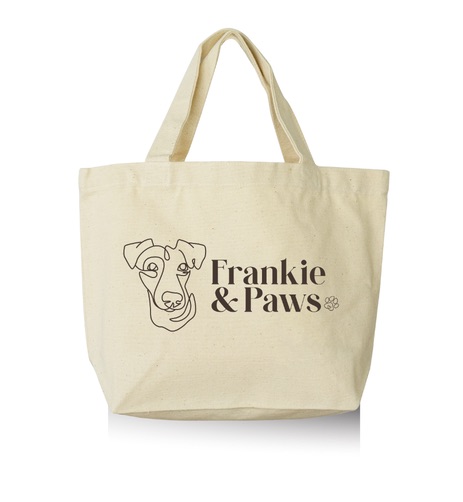 Frankie & Paws cotton tote bag